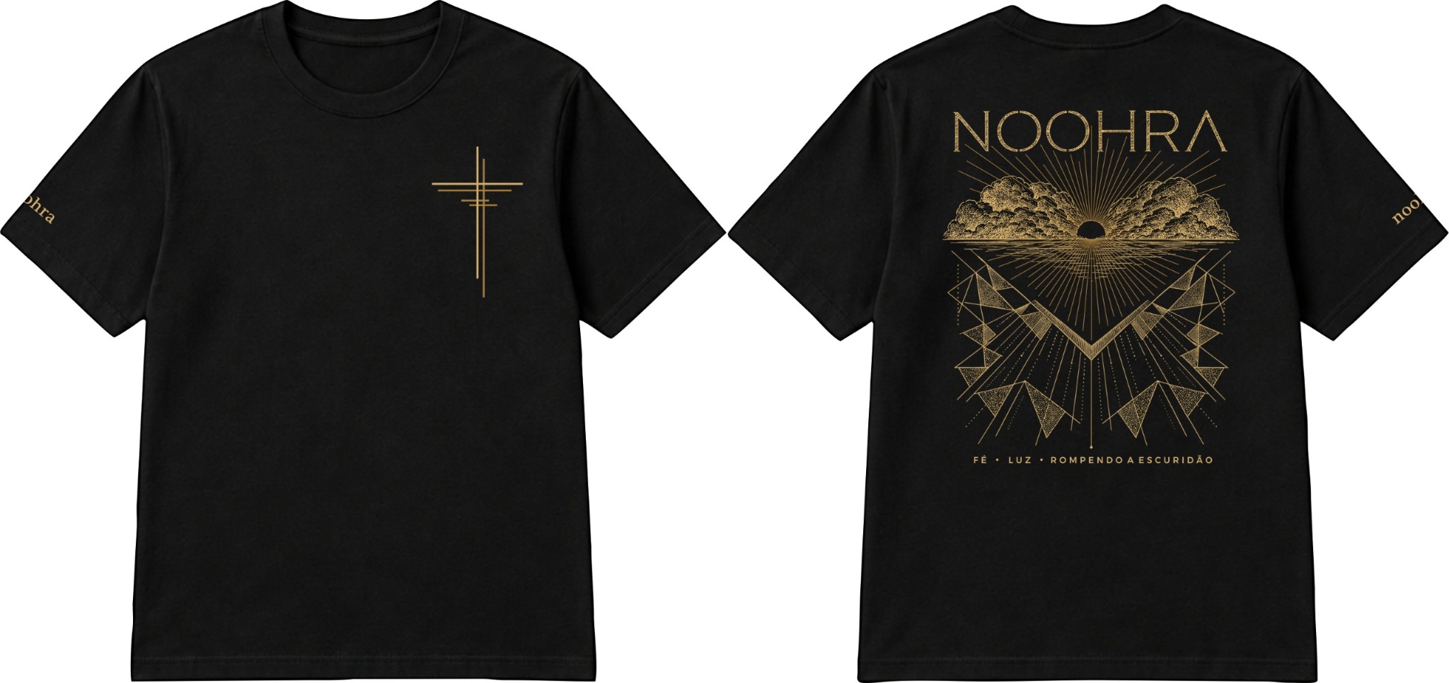 Camiseta NOOHRA Signature, frente e verso